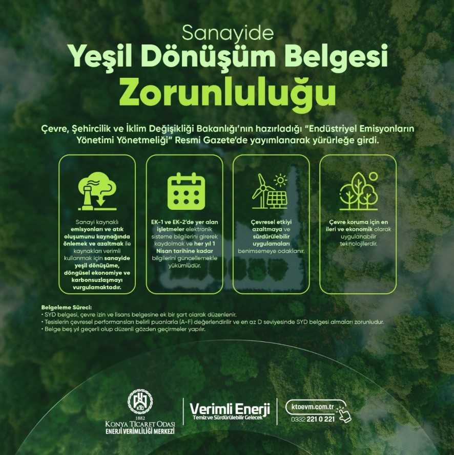 Sanayide Yeşil Dönüşüm Belgesi